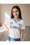 Senior Girls White Printed Polo T-Shirt - 5