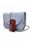 Mina Women's Chain Strap Magnetic Blue Mini Shoulder and Crossbody Bag - 3