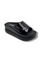 2500-271 Patent Leather Single Strap Anatomical Padded Sole Women's Slippers