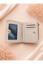 Squirrel Embroidered Wallet with Coin Compartment Vintage Design Pink Color - 3