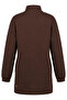 High Collar Quilted Sweatshirt 71227-05 Brown - 7