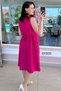 Button Detail Waist Tie Linen Dress 6Y305 - 2