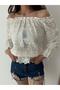 Bubble Sleeve Tie-Waist Modest Shirt