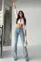Women's Ice Snow High Waist Lycra/Stretchy Spanish Leg Pants - 6
