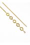 Women's Gold Chain Belt – Metal Waist Belt with Oval Ring Detail – Dress and Tunic Accessory - 3