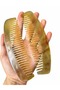Natural Ox Horn Sparse Toothed Bone Comb Kt-171 - 18 cm for Curly and Wavy Hair - 6