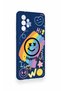 Samsung-A73 Compatible Happing Smile Patterned Silicone Case - 3