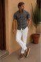Ribbed 100% Cotton Short Sleeve T-Shirt - 3
