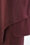 Long Back-Cut Crew Neck Top with Elasticated Sleeves and Trousers Set - Plum - 6
