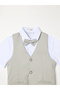Boys 4-Piece Waistcoat, Shirt, Shorts and Bow Tie Set - 3