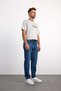 76094-73602 Men's Tapered Fit Mid Waist Slim Leg Denim Pants 76094-73602 - 2