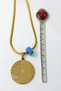 Gold Color Inshirah and Three Kul (Felak-Nas-İhlas) Written Spiritual Ezme Italian Chain Design Stainless Steel Necklace - 4