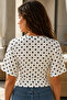 Women's Fitted Bat Sleeve Blouse - 6