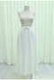 Elastic Waist, Lace Detail, Pocketed, Summer Thin Woven Wide Waist Tencel Skirt - Ecru - 3