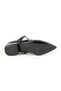Women's Babet Black Shiny Patent Leather Pointed Toe Metal Encapsulated Mary Jane Short Heeled Stylish L085.K1419 - 4