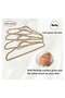 24-Pieces Velvet Elegent Designed Hanger Set Beige 45cm - 5