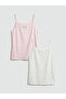 Esvab • Modern & Distinctive Square Collar Floral Rope Strap Girls' Undershirt 2-Piece Set - 2