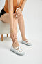 Women's White Comfortable Fit Genuine Leather Buckle Loafer - 3
