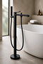 Matte Black Bathtub Faucet Suitable for Bathtubs High Model Bathroom Fixture Matte Black
