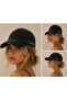 Cap Hat headwear washed black