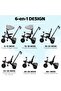 6-in-1 Evolutionary Tricycle for Children – Folding Stroller with Push Handle, Reversible Seat, Extendable Canopy and First Steps Mode – Ideal for Newborns to 5 Years - 4
