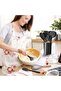 Executive LLC Kitchen Utensil Set Silicone Cooking Spoon 12 Pieces BPA-Free FDA Heat-Resistant Wooden Handles - 7