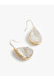 Dangle Stone Detailed Earrings - 3