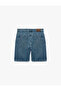 Normal Waist Cotton Bermuda Straight Fit Jean Shorts - 2