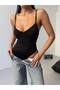 Luna Muse Gathered Detailed Strap Snap Bodysuit - 7