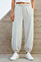 Women's Balloon Modal Jogger Sweatpants - Snow Melange - 2