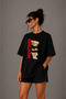 Premium Relax Printed Unisex Oversize Women's T-Shirt Men's T-Shirt Cotton Oversize T-Shirt Lover Couple Combination - 2