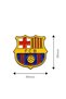 4 Pieces Barcelona FC Metal Sticker 3x3cm (Set of 4), Phone & Laptop Decorative Badge - 3