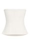 1022 Women's Strapless Fit Short Blouse White - 3