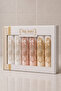 French Laced Embroidered Gift Dowry Box for Bride and Groom, Boxed 100% Cotton Bath Towel Set 50X90 Size 6 Pieces - 3