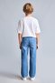 100% Cotton Straight Leg Tie Waist Blue Jean Trousers for Boys G6984A826Au - 5