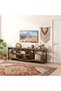180*40*60cm TV Table TV Stand Table For TV Up To 75 Inch Storage Shelves Entertainment Center and TV Console Table for Home Living Room Brown