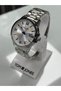 White Dial Shiny Akrep-Yelkovan Steel Band Men's Wristwatch
