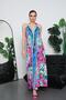 Women's Halter Neck Detailed Backless Slit Long Oversize Dress 260680-260681-260682 - 4