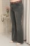 Plus Size High Waist Belted Wide Leg Denim Women's Panton - 4