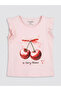 Original Oval Collar Printed Girls' Undershirt 2-Pack - 7