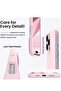 Soft Pink Silicone Case for iPhone 16 Pro - Anti-Scratch & Shockproof Protection - 4