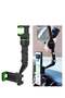 New 360° Rearview Mirror Phone Holder for Car Multifunctional Mount Phone and GPS Holder (Green) - 2