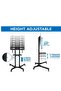 Rolling TV Cart for 32' to 65' LCD LED Plasma Flat Panel Screen | Mobile Stand with Wheels - 3