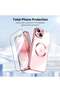 iPhone 15 Plus Case with Integrated Camera Lens Protection [TOP N56 Magnets] Pink - 2