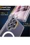 Samsung S24 Ultra Case, Magnetic Shockproof Translucent Matte Back Cover, Clear - 6