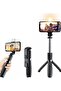 Foldable Tripod Monopod Selfie Stick Bluetooth With Wireless Button Shutter Selfie Stick With LED For iOS Android