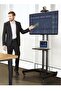Mobile TV Stand With Lockable Wheels For 32-65 Inch TVs Black - 4