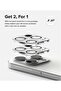 Camera Protector Glass [2 Pack] Compatible with iPhone 15 Pro Transparent HD Clear Full Adhesive Hard Tempered Glass Camera Lens Protector - 3