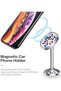 Magnetic Car Mount Car Phone Mount Magnetic Car Phone Holder Aluminum Alloy Adjustable Cell Phone Holder Compatible with All Cell Phones - Magnetic Car Holder - 2