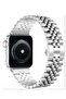 Stainless Steel Link Bracelet for Apple Watch 41/40/38mm Series 8/7/6/SE/5/4/3, Silver